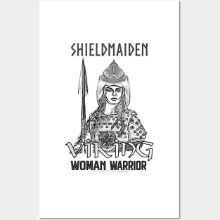 Shieldmaiden: Viking Woman Warrior - Vikings Posters and Art